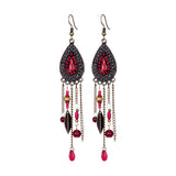 alloy crystal earrings women - WOMONA.COM