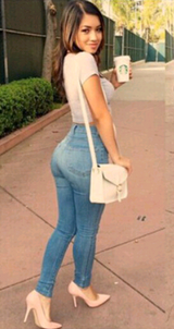 sexy slim bag hip jeans - WOMONA.COM