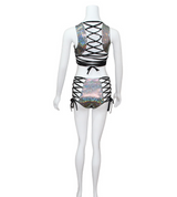 Queen Festival holographic crop top women - WOMONA.COM