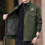 Men's Casual Velvet Padded Jacket - WOMONA.COM