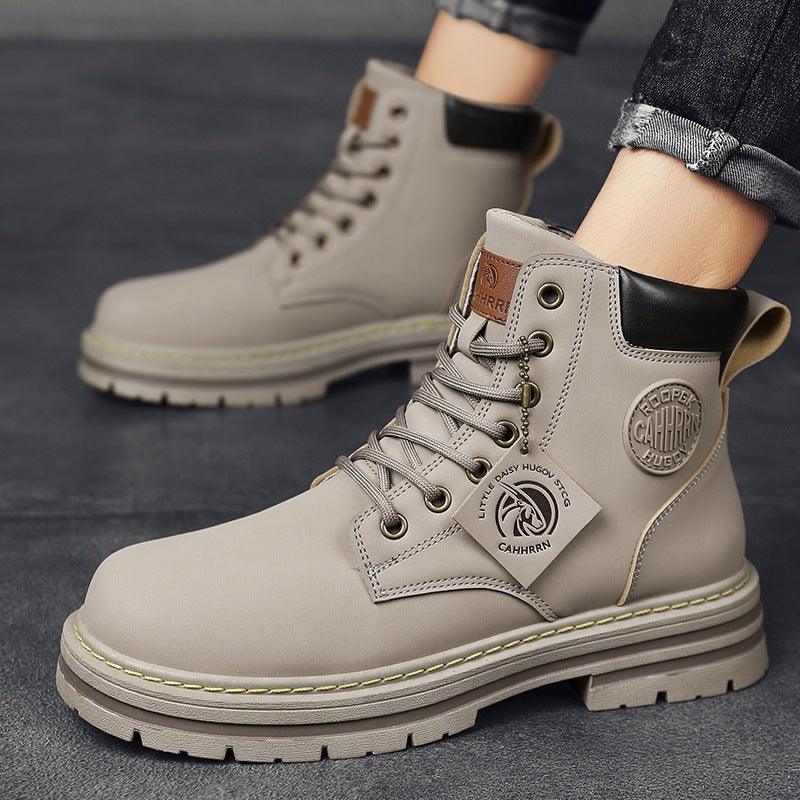 Winter High Help Boots British Wind Increase - WOMONA.COM