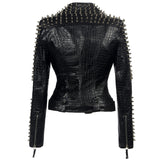 Short leather jacket - WOMONA.COM