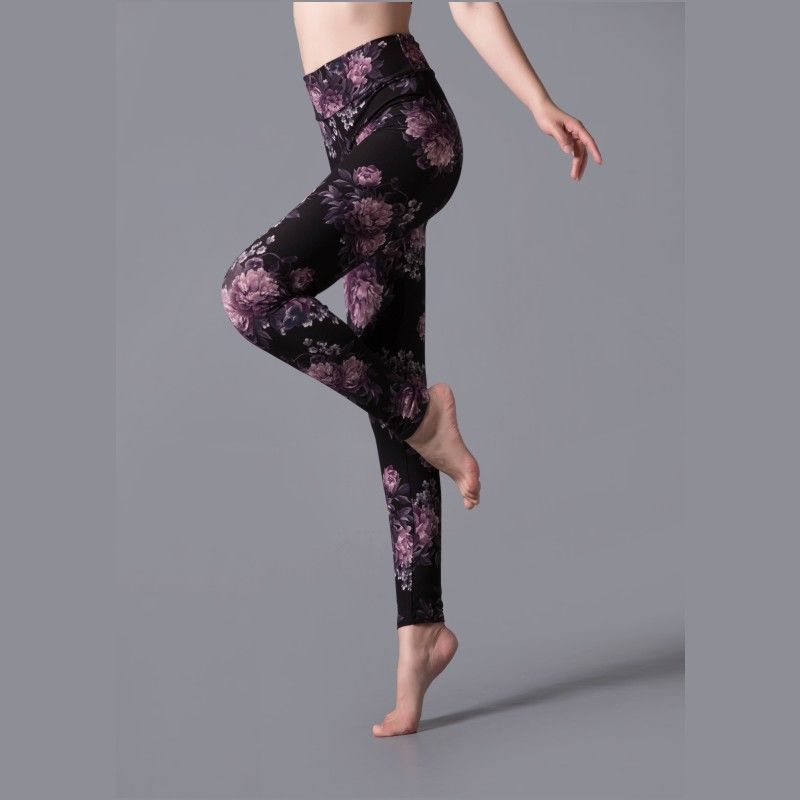 Printed yoga leggings - WOMONA.COM