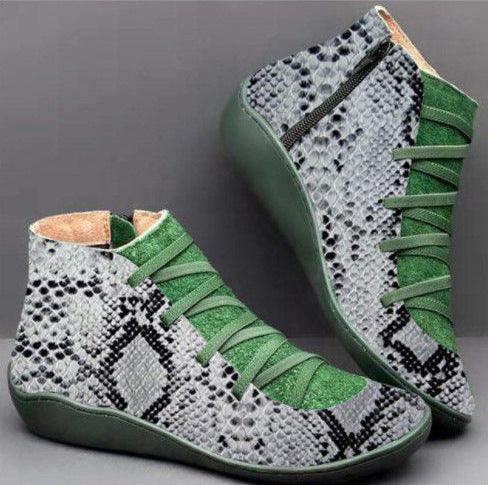 Casual women's boots flat boots - WOMONA.COM