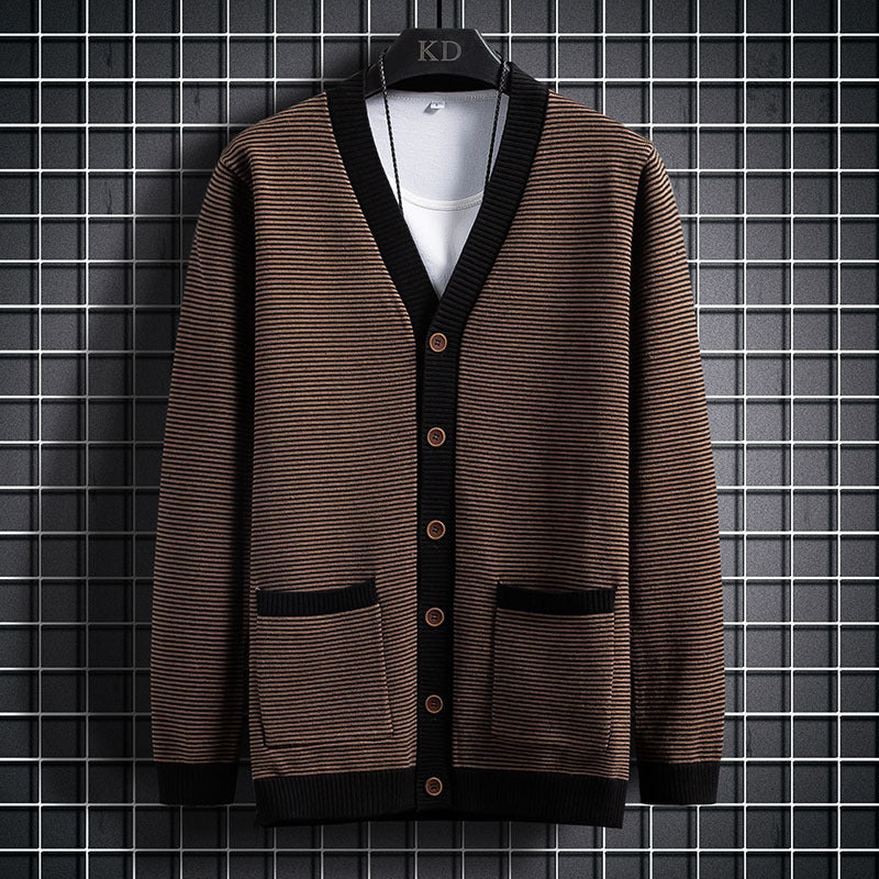 Round Neck Men's Sweater - WOMONA.COM