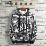 Camouflage long-sleeved sweater - WOMONA.COM