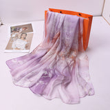 Qianli Jiangshan Tu Tulle Scarf - WOMONA.COM