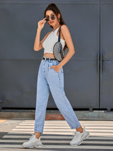 Ladies Denim Trousers - WOMONA.COM