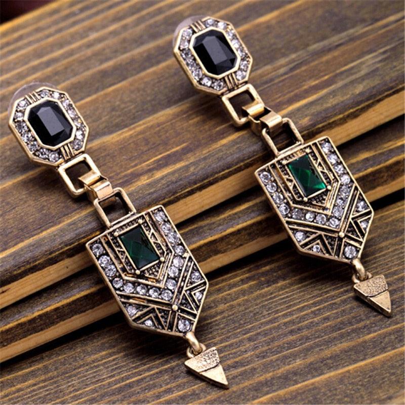 Pendant Stud Earrings - WOMONA.COM