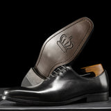 Men's Formal British Style Groom Leather Shoes - WOMONA.COM