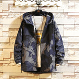 Men Long Sleeve Hooded Fashion Jacket - WOMONA.COM