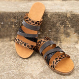 Flat casual open-toed beach sandals - WOMONA.COM