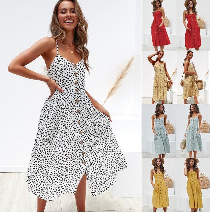 single-breasted dress - WOMONA.COM