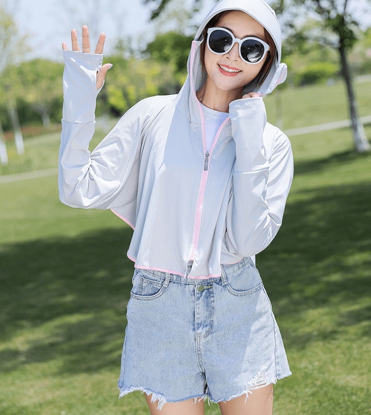 Ice Silk Breathable Thin Hooded - WOMONA.COM