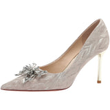 Stiletto Wedding Crystal Wedding Shoes - WOMONA.COM