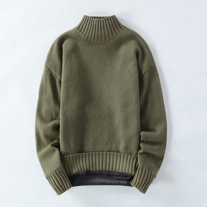 High Neck Men's Sweater - WOMONA.COM