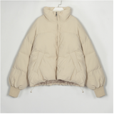 Collar Fluffy Little Padded Jacket - WOMONA.COM