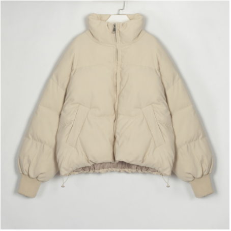 Collar Fluffy Little Padded Jacket - WOMONA.COM