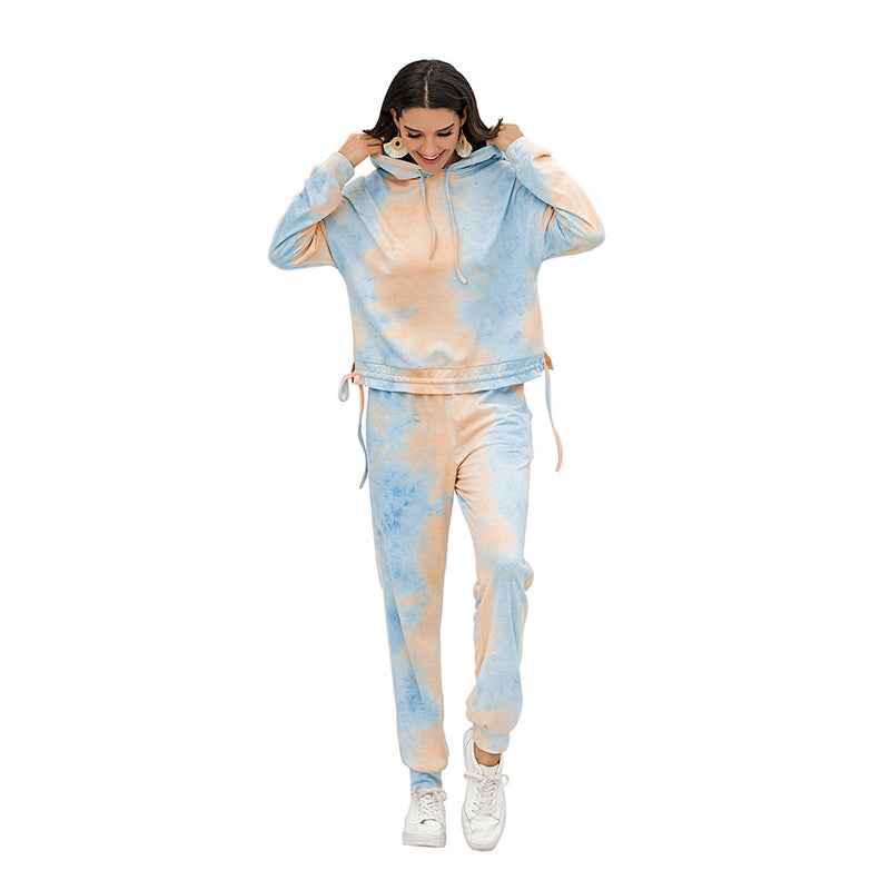 Tie Dye Casual Sports Suit Women - WOMONA.COM