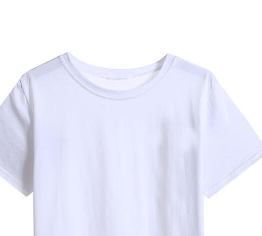 Loose Solid Color Short Sleeves - WOMONA.COM