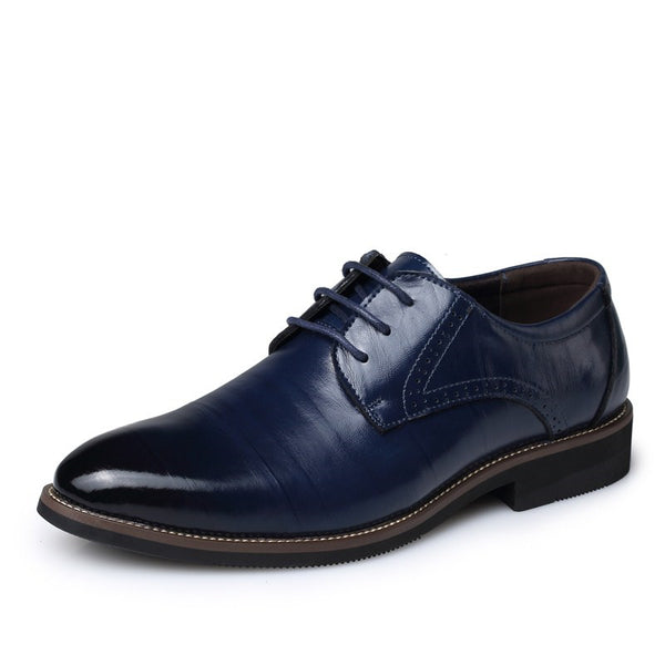 Business Casual Leather Shoes - WOMONA.COM