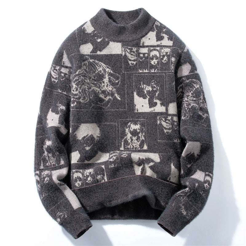 New Men's Warm Knit Sweater - WOMONA.COM