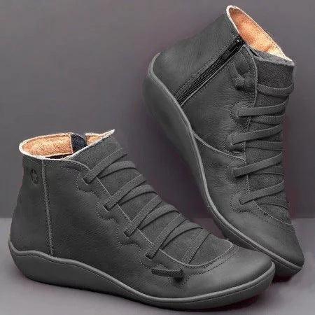 Casual women's boots flat boots - WOMONA.COM