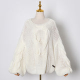 Hollow Twist Sweater - WOMONA.COM