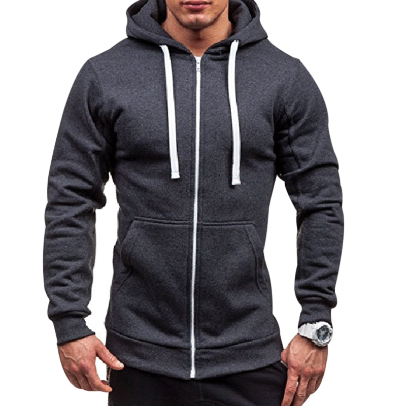 Men Black Hip Hop Mantle Hoodies - WOMONA.COM