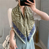 Leopard Twill Scarf - WOMONA.COM