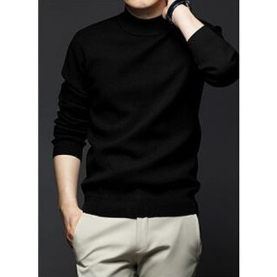 Knitted sweater long-sleeved T-shirt men - WOMONA.COM