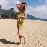 Irregular bows, beach dresses. - WOMONA.COM