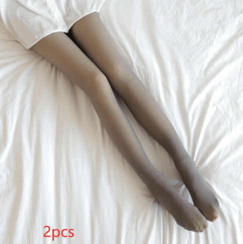 Women's footed pantyhose, light taupe gray matte finish