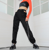 Women Black High Waist Pencil Pants - WOMONA.COM