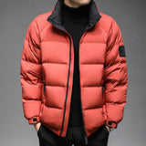 Solid Color Short Jacket For Men - WOMONA.COM