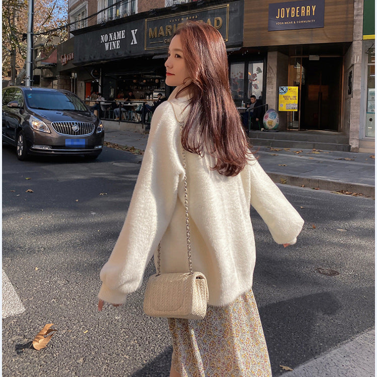 Style Mink Fleece Sweater - WOMONA.COM