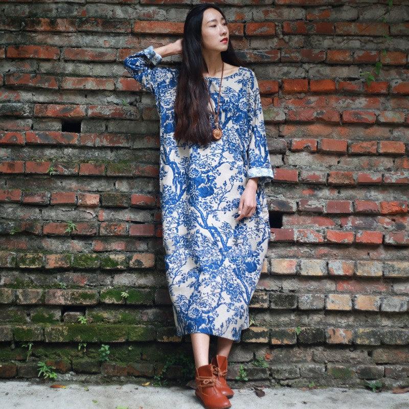 Loose plus size dress - WOMONA.COM
