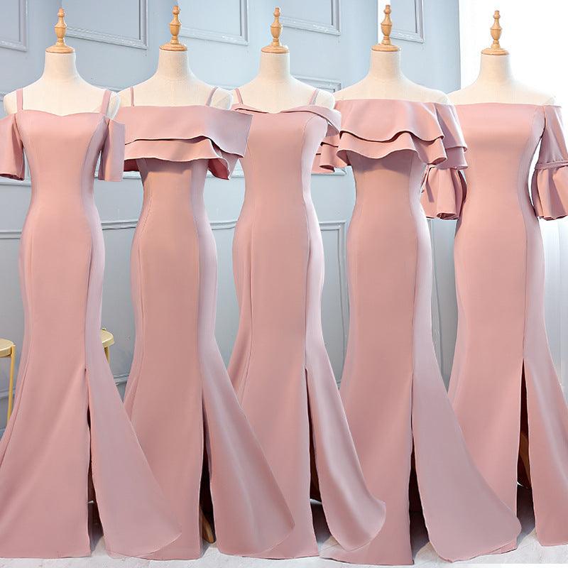 One-shoulder evening dress - WOMONA.COM