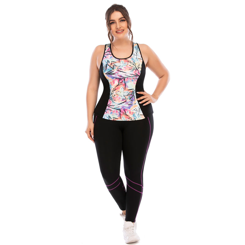 Yoga Clothes Tight-fitting Pants Sports Bra - WOMONA.COM