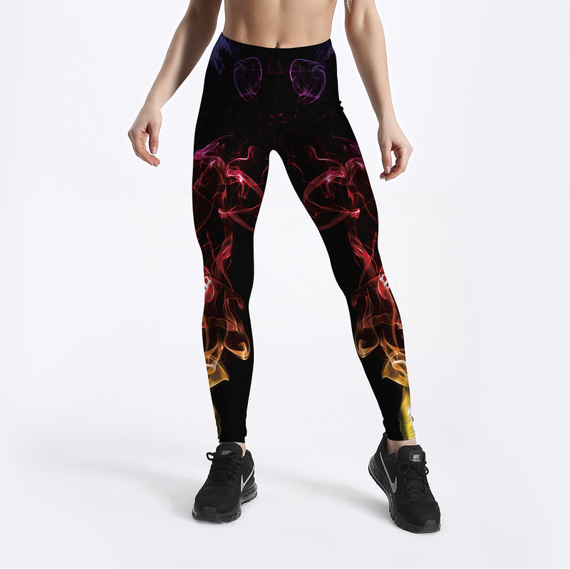 Digital Printed Ladies Slim Leggings - WOMONA.COM
