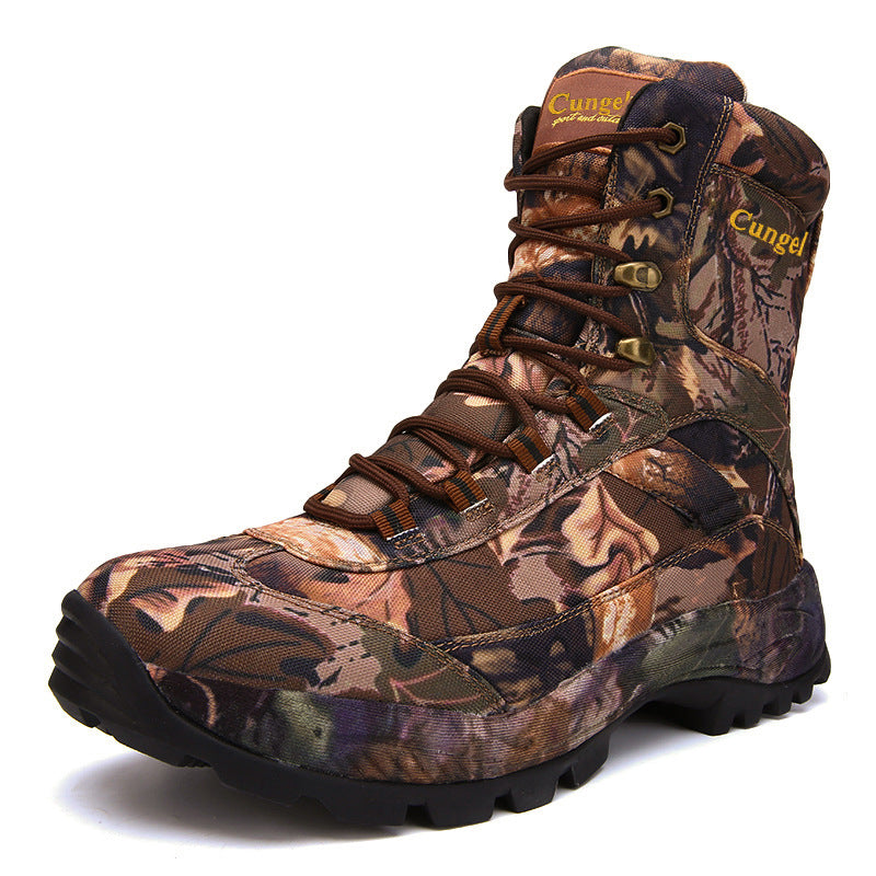 High-top camouflage shoes for men - WOMONA.COM