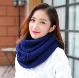 httpWarm thick solid color ladies scarf - WOMONA.COM