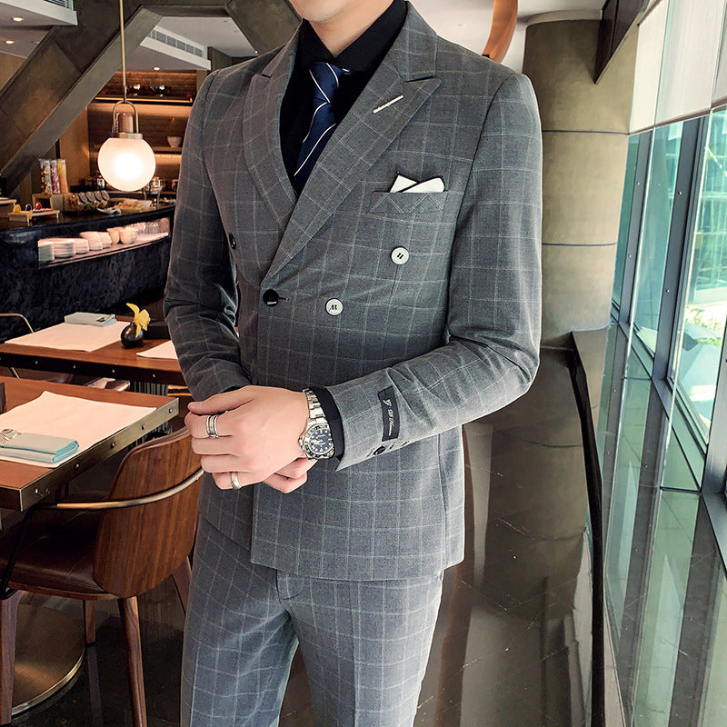 Men's Casual Business Suit Three-piece - WOMONA.COM