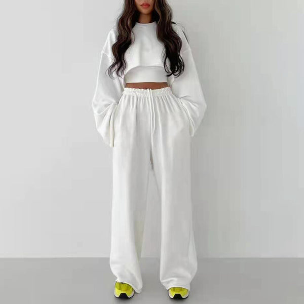 Straight Wide-leg Pants Women - WOMONA.COM