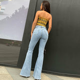 Flare Jeans Pants Women - WOMONA.COM