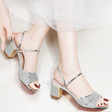 Women's Summer Fheeled Sandals - WOMONA.COM