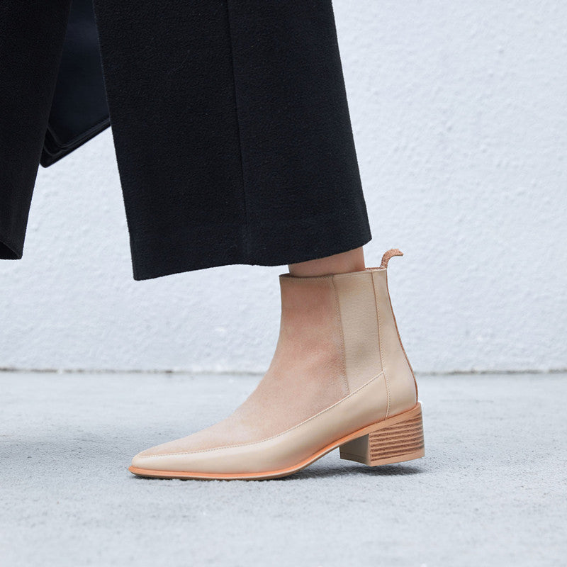 With Mid-heel Ankle Boots - WOMONA.COM