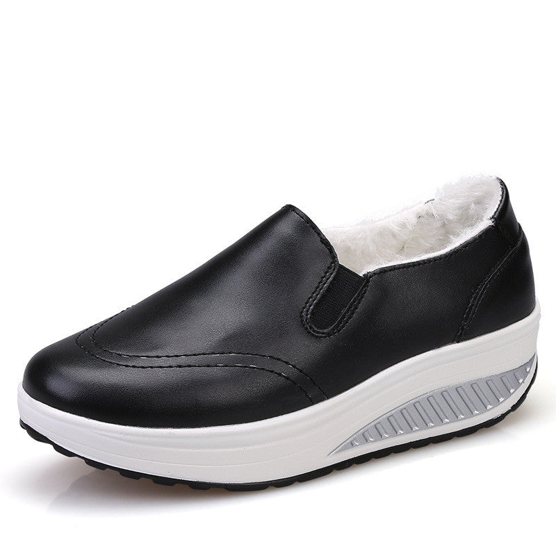 Leather White Shoes Women - WOMONA.COM