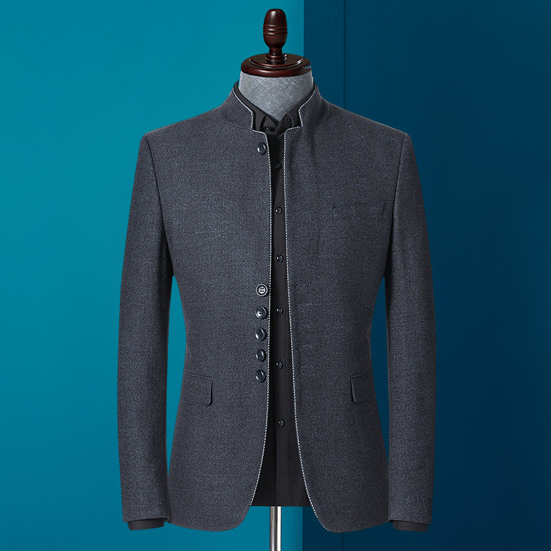 Stand-up collar casual suit For Men - WOMONA.COM