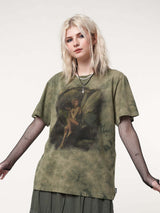 Women's New Digital Printing Short Sleeve T-Shirt Women - WOMONA.COM